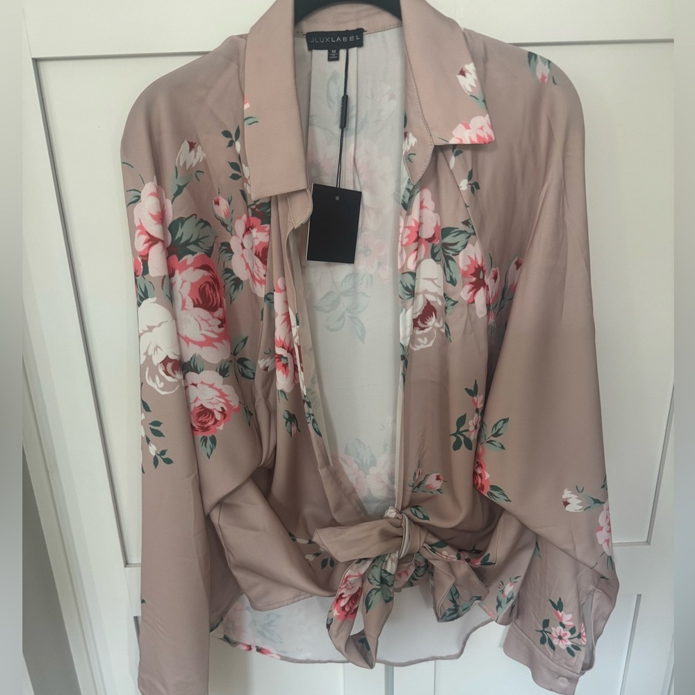 Front tie collard shirt JLUX